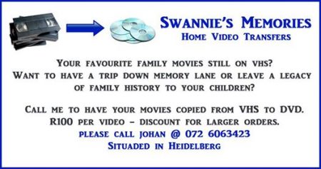 Swannie’s Memories Home Video Transfers